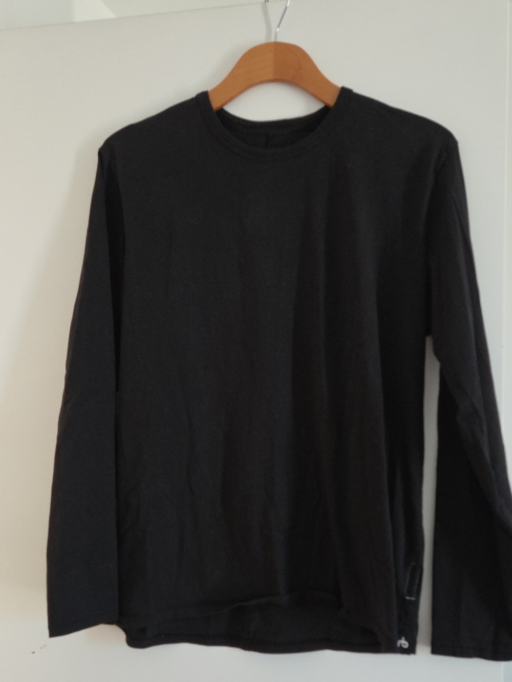 rag & bone Black Long-Sleeve Crewneck Tee